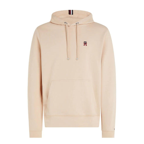 Felpa Uomo con cappuccio e logo Panna Tommy Hilfiger- Francavilla Moda